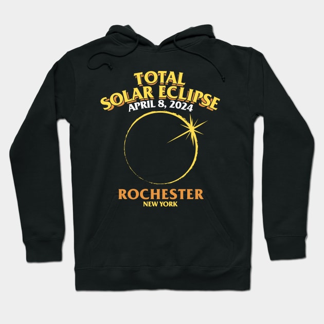 Total Solar Eclipse 2024 - Rochester, NY Hoodie by LAB Ideas